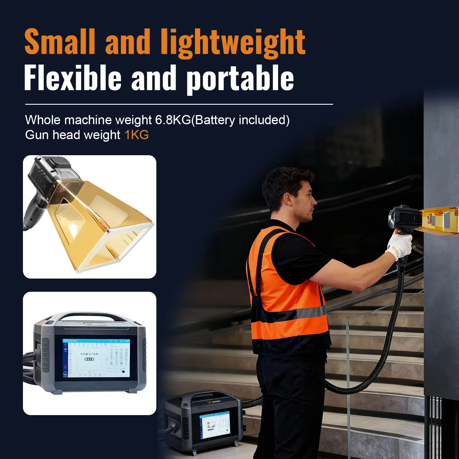 SIHAO Handheld Fiber Laser Engraver Marking Machine 20W 30W for Date Logo Expiry Date Printing
SIHAO Handheld Fiber Laser Engraver Marking Machine 20W 30W for Date Logo Expiry Date Printing