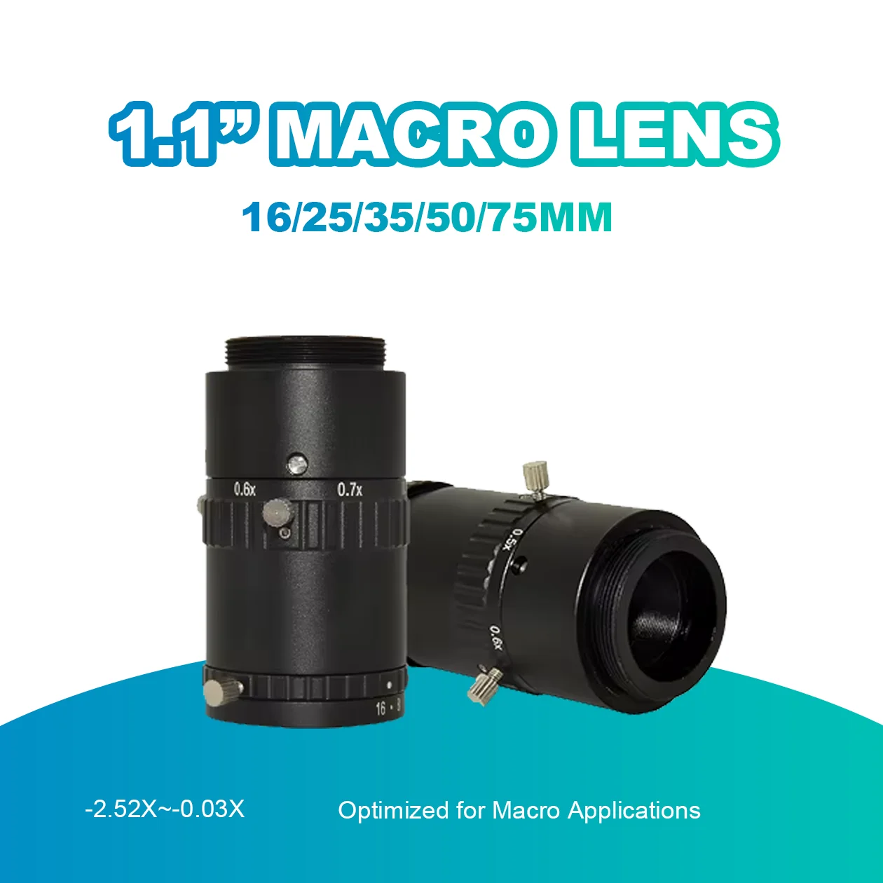 12MP 1,1" Высокое разрешение 16 мм 25 мм 50 мм F2.8 FA Оптическая макрообъектив для медицинской фотографии Contrastech
12MP 1,1" Высокое разрешение 16 мм 25 мм 50 мм F2.8 FA Оптическая макрообъектив для медицинской фотографии Contrastech
