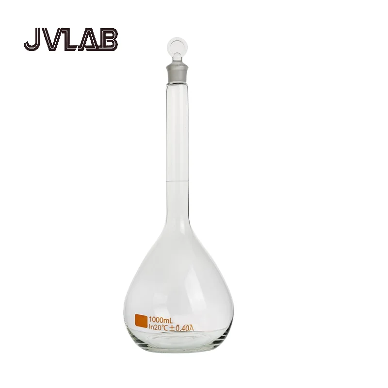 Volumetric Flask High Borosilicate Glass 10-1000ml Eggplant-Shaped Ground Mouth Precise Chemical Experiments JVLAB
Volumetric Flask High Borosilicate Glass 10-1000ml Eggplant-Shaped Ground Mouth Precise Chemical Experiments JVLAB