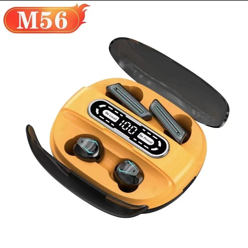 M56 Gaming Headsets Low Latency TWS Earphone 4 in 1 True Wireless Stereo TWS BT5.3 Headphone 4 Earbuds with Mic for Couple
M56 Gaming Headsets Low Latency TWS Earphone 4 in 1 True Wireless Stereo TWS BT5.3 Headphone 4 Earbuds with Mic for Couple