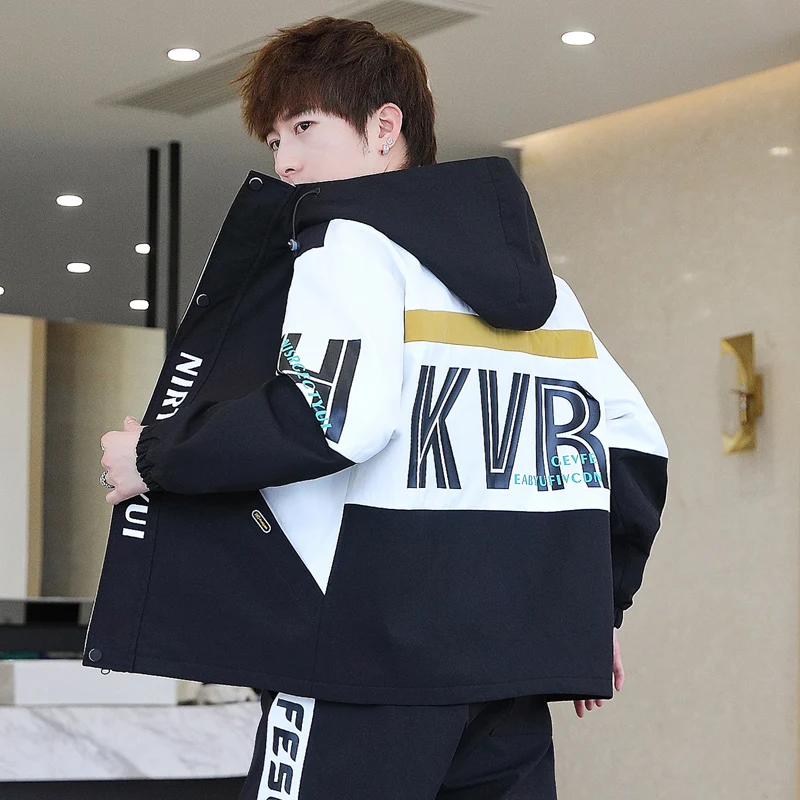 Men's Hooded Jackets Fashion Spring Autumn Male Hip-Hop Patchwork Coat Streetwear Youth Tops Clothing Outwear Windbreaker
Men's Hooded Jackets Fashion Spring Autumn Male Hip-Hop Patchwork Coat Streetwear Youth Tops Clothing Outwear Windbreaker