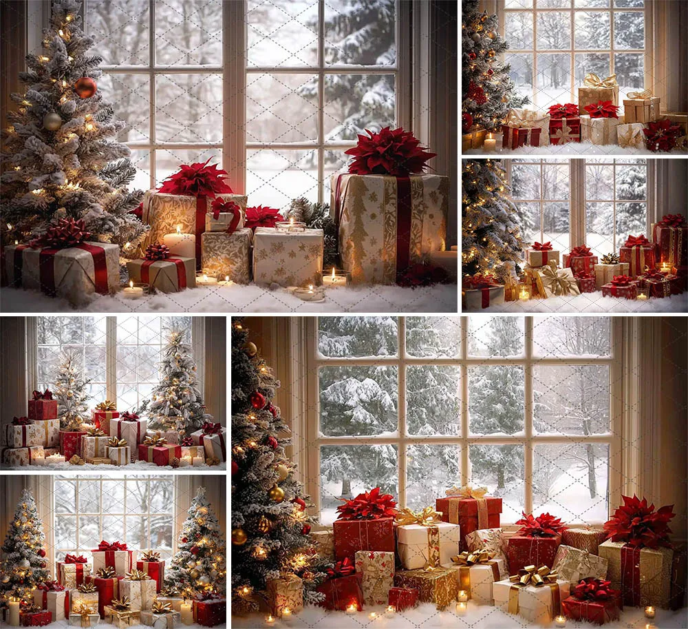 Mehofond Indoor Window Christmas Tree Photography Backdrop Family Portrait Candles Gift white snow Decor Photocall Background
Mehofond Indoor Window Christmas Tree Photography Backdrop Family Portrait Candles Gift white snow Decor Photocall Background