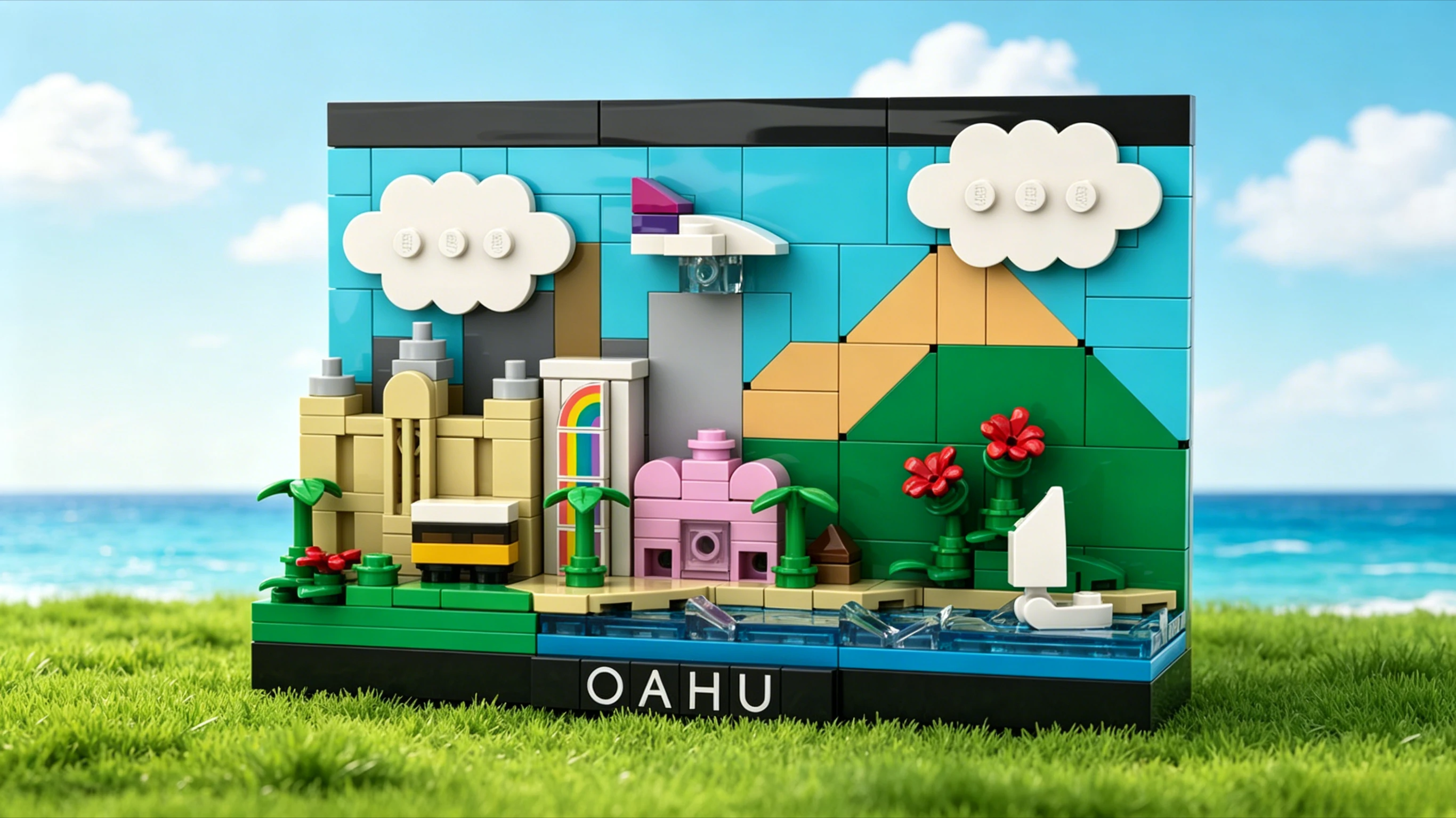 MOC Memorable Island Hawaiian Postcard Creative Series Models Building Blocks Toys Architecture Ornaments Gifts Toys Brick
MOC Memorable Island Hawaiian Postcard Creative Series Models Building Blocks Toys Architecture Ornaments Gifts Toys Brick