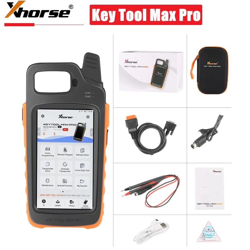 Newest Xhorse VVDI Key Tool Max Pro With MINI OBD Tool Function Support Read Voltage and Leakage Current
Newest Xhorse VVDI Key Tool Max Pro With MINI OBD Tool Function Support Read Voltage and Leakage Current