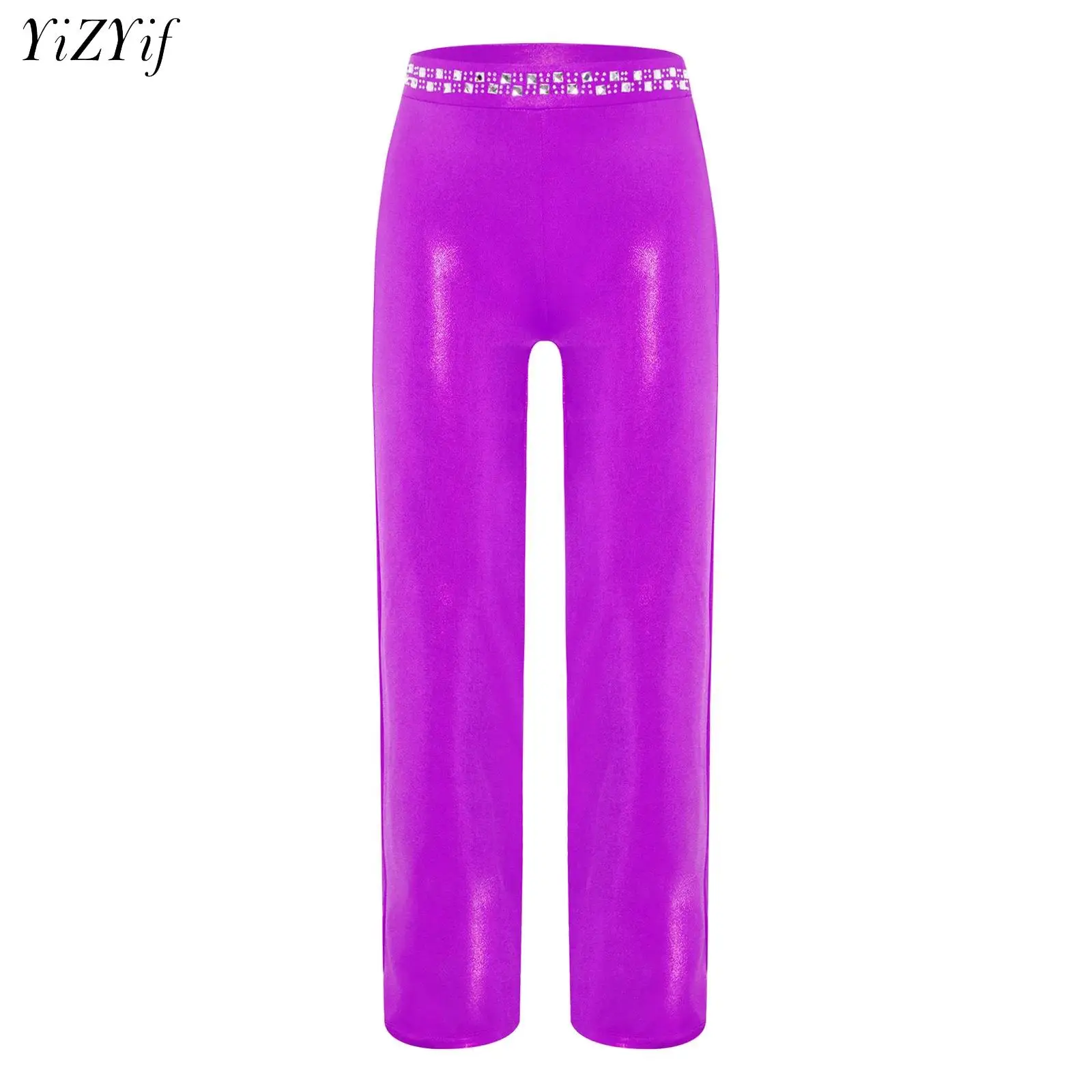 Girls Latin Jazz Dance Pants Kids Elastic Waistband Shiny Rhinestones Salsa Cha-Cha Practice Performance Costume Pants
Girls Latin Jazz Dance Pants Kids Elastic Waistband Shiny Rhinestones Salsa Cha-Cha Practice Performance Costume Pants