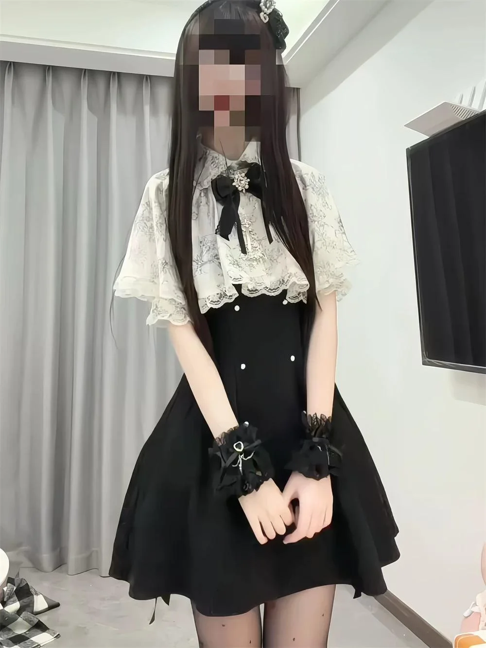 Sweet Style Knot Shoulder Cape Slimming Waist Dress Two-Piece Set French Style Casual Wear for Young Women
Sweet Style Knot Shoulder Cape Slimming Waist Dress Two-Piece Set French Style Casual Wear for Young Women