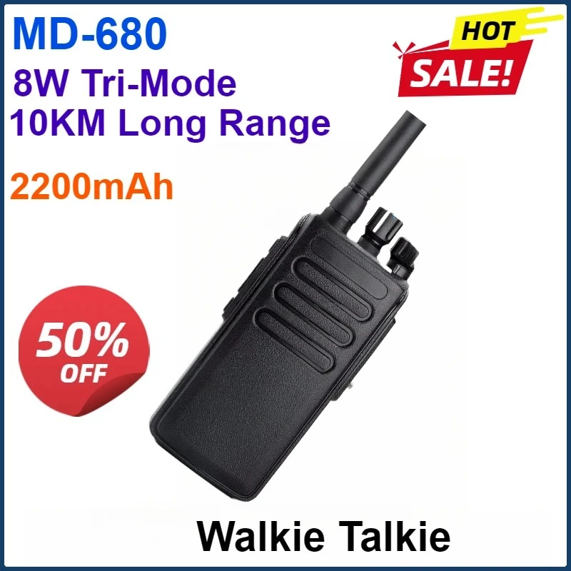 2200 мАч TYT 10 Вт MD-680 Walkie Talkie TDMA Цифровое радио IP67 136-174 МГц VHF MD680/MD358 UHF DMR Цифровая водонепроницаемая радиостанция 10 км
2200 мАч TYT 10 Вт MD-680 Walkie Talkie TDMA Цифровое радио IP67 136-174 МГц VHF MD680/MD358 UHF DMR Цифровая водонепроницаемая радиостанция 10 км