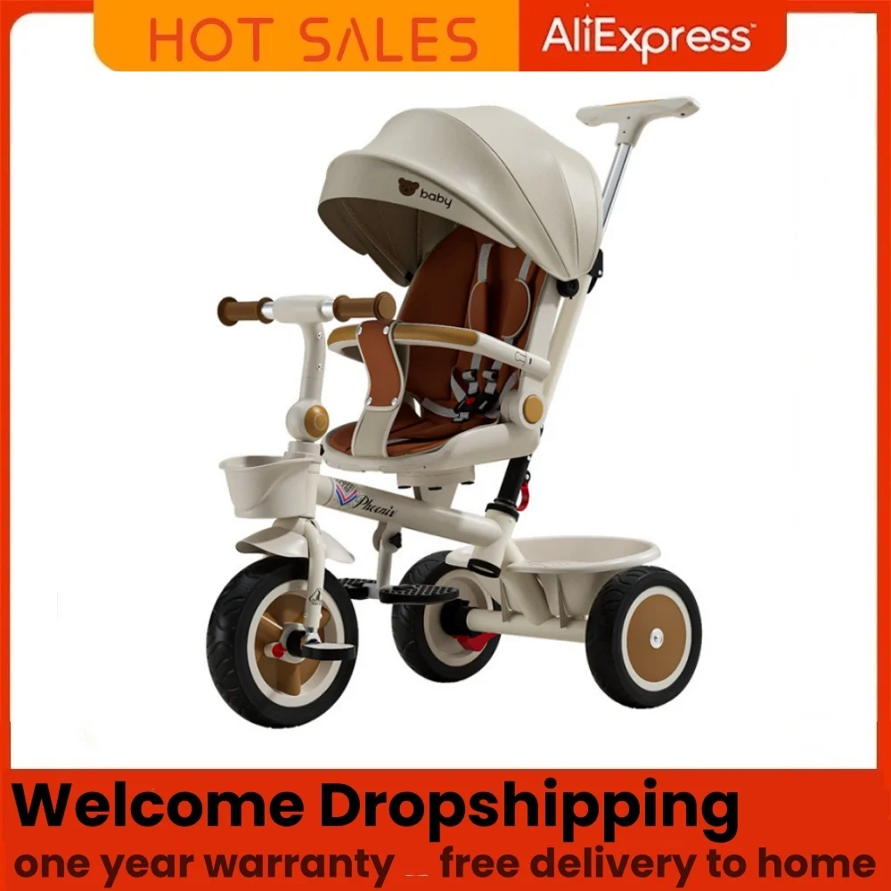 Triciclos de bebé, высококачественная многофункциональная детская трехколесная коляска 4 в 1, для детей от 4 до 6 лет, бесплатные подарки для вас 
Triciclos de bebé, высококачественная многофункциональная детская трехколесная коляска 4 в 1, для детей от 4 до 6 лет, бесплатные подарки для вас