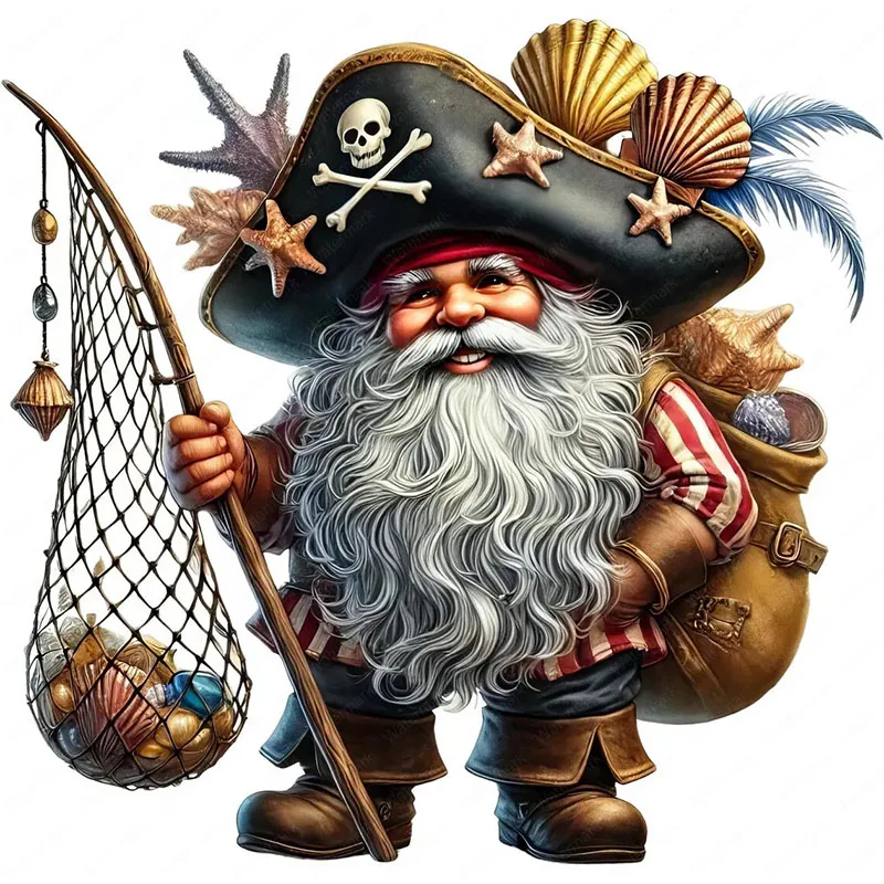 T2124#Whimsical Pirate Gnome Vintage Floral Wall Decals - Self-Adhesive PVC Stickers for Living Room, Bedroom, Bathroom
T2124#Whimsical Pirate Gnome Vintage Floral Wall Decals - Self-Adhesive PVC Stickers for Living Room, Bedroom, Bathroom