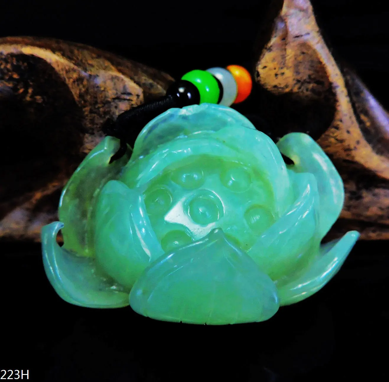 Jade Jewelry Natural Jade Pendant Necklace Hand-Carved lotus flower Jadeite Necklace Pendant Gift No Treatment 223H
Jade Jewelry Natural Jade Pendant Necklace Hand-Carved lotus flower Jadeite Necklace Pendant Gift No Treatment 223H