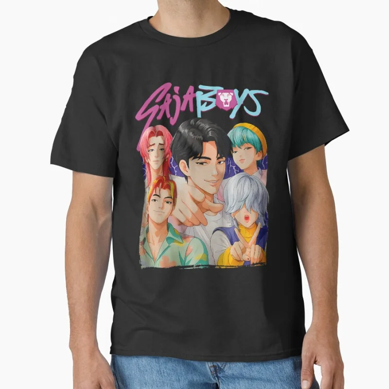 Saja Boys K-Pop Demon Hunters 90s Retro cute cartoon Anime T-shirt for Musical Fan large size Tops S-6XL gift clothing
Saja Boys K-Pop Demon Hunters 90s Retro cute cartoon Anime T-shirt for Musical Fan large size Tops S-6XL gift clothing