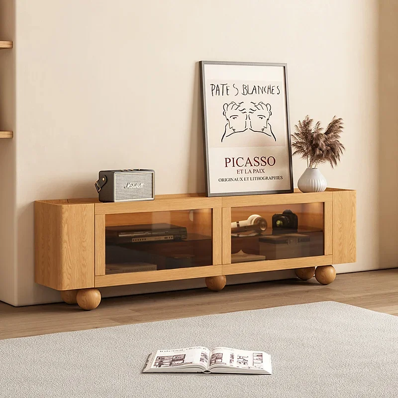 Solid Wood TV Cabinet Simple Modern Living Room Home Small Apartment Log Locker Multifunctional
Solid Wood TV Cabinet Simple Modern Living Room Home Small Apartment Log Locker Multifunctional