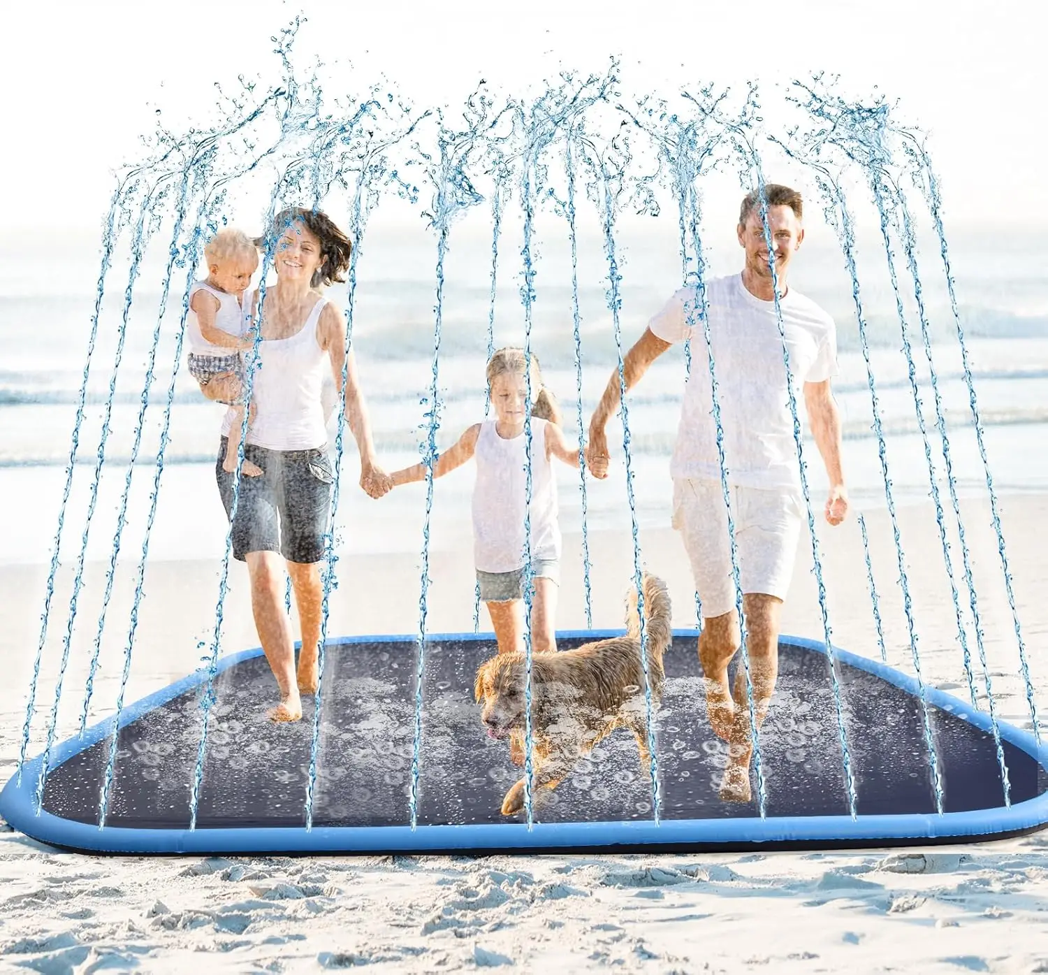Splash Pad PVC Material 8ft Non-Slip Heavy Duty Outdoor Backyard Use Summer Blue
Splash Pad PVC Material 8ft Non-Slip Heavy Duty Outdoor Backyard Use Summer Blue