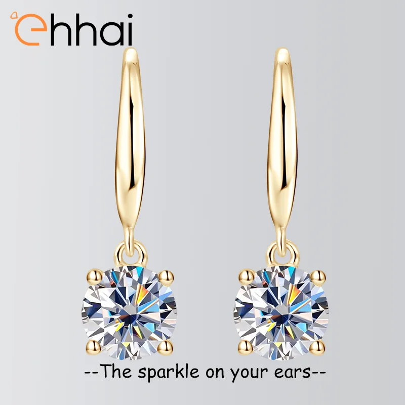 Ehhai D Color VVS1 1,0CT серьги-гвоздики с муассанитом для женщин, настоящее серебро S925, U-образный пирсинг, ювелирные изделия, подарки
Ehhai D Color VVS1 1,0CT серьги-гвоздики с муассанитом для женщин, настоящее серебро S925, U-образный пирсинг, ювелирные изделия, подарки