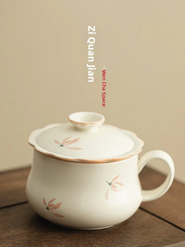 JOJOS L PD Purple Spring Valley Orchid Wind Chimes Flower Mouth Tea Coffee Cup Home Use Tea Water Separation Cup Ceramic
JOJOS L PD Purple Spring Valley Orchid Wind Chimes Flower Mouth Tea Coffee Cup Home Use Tea Water Separation Cup Ceramic