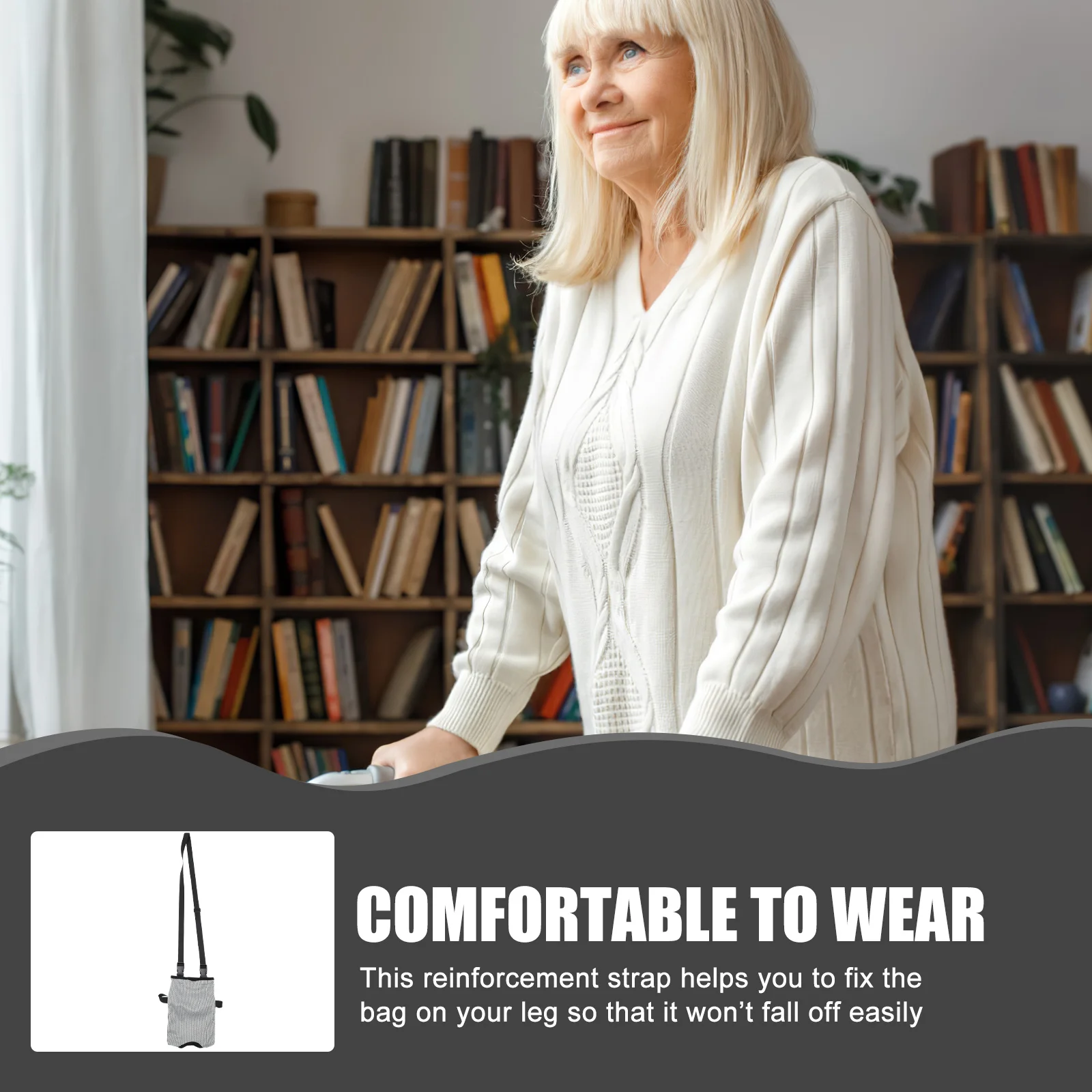 Adjustable Urine Bag Cover Catheter Holder Durable Comfortable Wear Suitable Patients Urinary Drainage Bag Carrying
Adjustable Urine Bag Cover Catheter Holder Durable Comfortable Wear Suitable Patients Urinary Drainage Bag Carrying