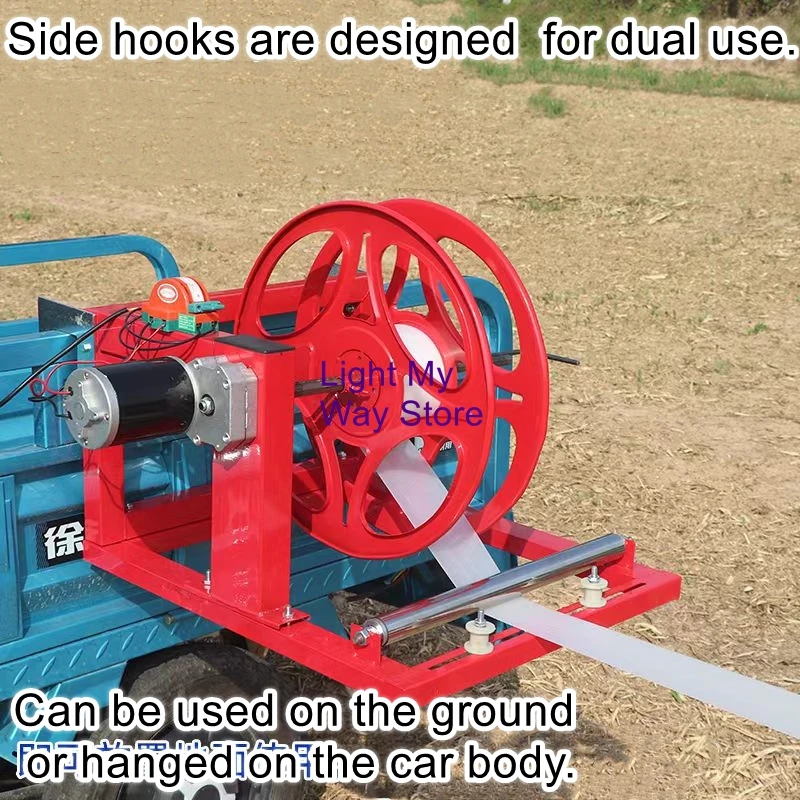 48/60V universal electric water hose coiler, pipe winding machine with adjustable width, agricultural drip irrigation coil
48/60V universal electric water hose coiler, pipe winding machine with adjustable width, agricultural drip irrigation coil