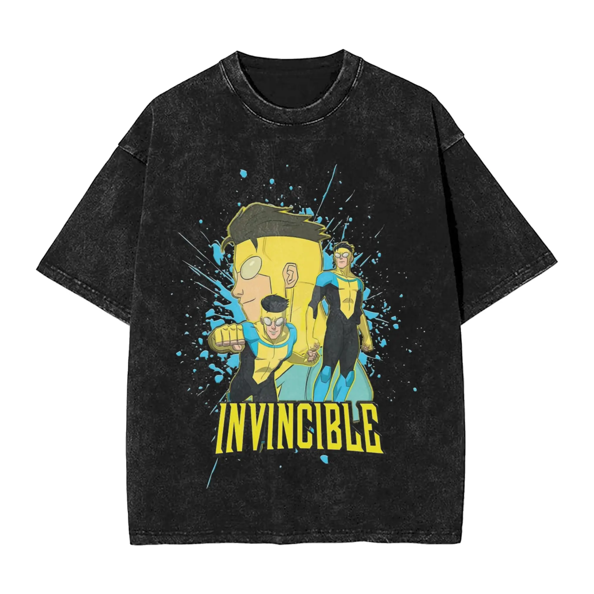 Футболки с изображением супергероя Invincible Mark, стираные футболки в стиле Харадзюку в стиле хип-хоп с короткими рукавами, винтажные мужские топы, уличные футболки с графикой
Футболки с изображением супергероя Invincible Mark, стираные футболки в стиле Харадзюку в стиле хип-хоп с короткими рукавами, винтажные мужские топы, уличные футболки с графикой