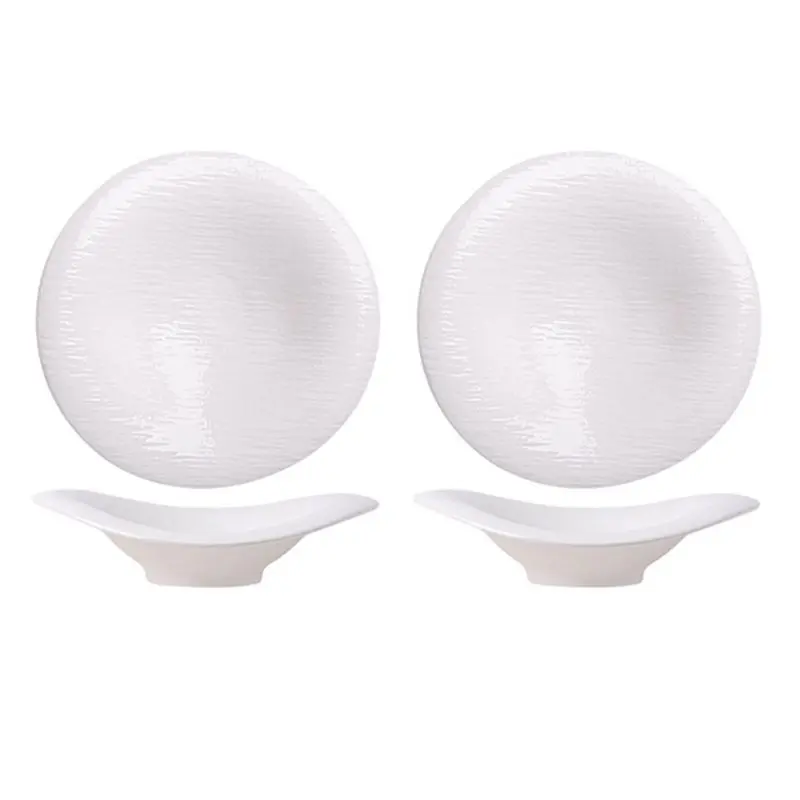 BOFO Plastic Faux- Dessert Bowls And Salad Bowls, For Hotel Restaurant Black And White Plates, Uniquely Shaped White
BOFO Plastic Faux- Dessert Bowls And Salad Bowls, For Hotel Restaurant Black And White Plates, Uniquely Shaped White