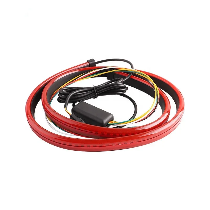 12V Car LED Strip Brake lights 90cm Rear Tail Warning Light High Mount Stop Lamp Flow Waterproof Auto Day Interior Accessories
12V Car LED Strip Brake lights 90cm Rear Tail Warning Light High Mount Stop Lamp Flow Waterproof Auto Day Interior Accessories