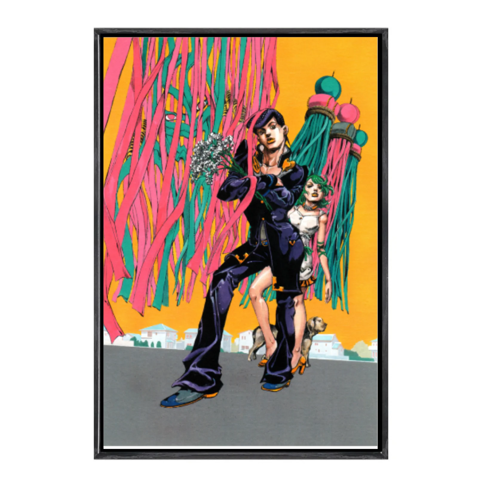 Японская манга «Невероятные приключения Джоджо», многоразмерный холст, постер в двойной рамке, настенное искусство, домашний декор, домашний декор
Японская манга «Невероятные приключения Джоджо», многоразмерный холст, постер в двойной рамке, настенное искусство, домашний декор, домашний декор