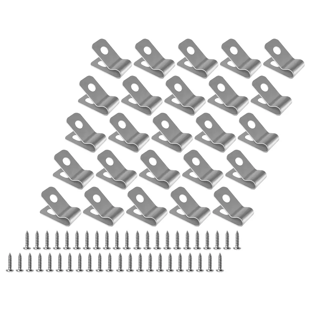 100 set Stainless Steel Wire Fence Clips for Wood Metal Fencing Aluminum Clamps Gardening Supplies Pet Cage
100 set Stainless Steel Wire Fence Clips for Wood Metal Fencing Aluminum Clamps Gardening Supplies Pet Cage
