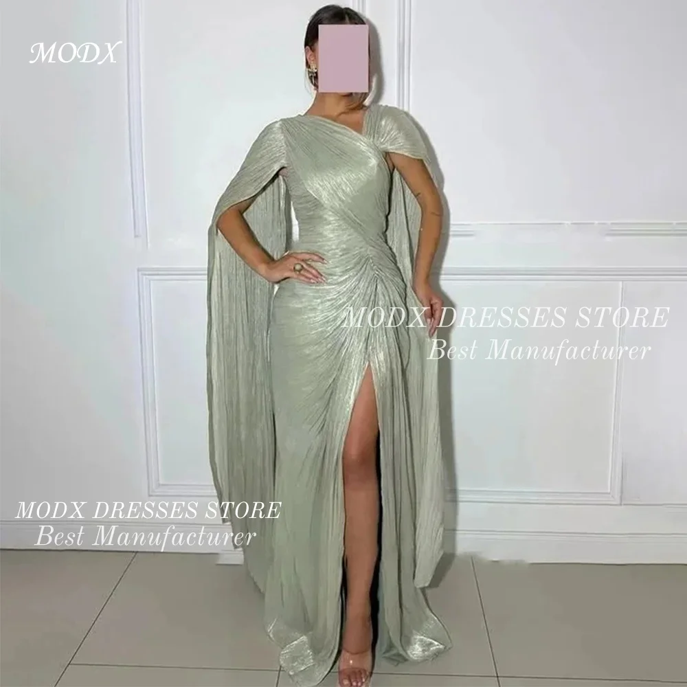 MODX Stunning Light Gren High Slit Arabic Evening Dresses Customized Women Party Dress Formal Celebrity Gowns Quinceanera Dress
MODX Stunning Light Gren High Slit Arabic Evening Dresses Customized Women Party Dress Formal Celebrity Gowns Quinceanera Dress