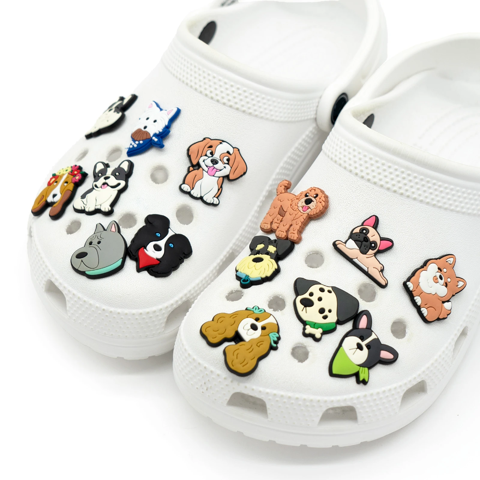 25pcs PVC Dogs Shoe Charms Cute Animals Shoe Clips Decorations Dogs Pins Accessories for Men Women Kids Gift Clog Buckles
25pcs PVC Dogs Shoe Charms Cute Animals Shoe Clips Decorations Dogs Pins Accessories for Men Women Kids Gift Clog Buckles