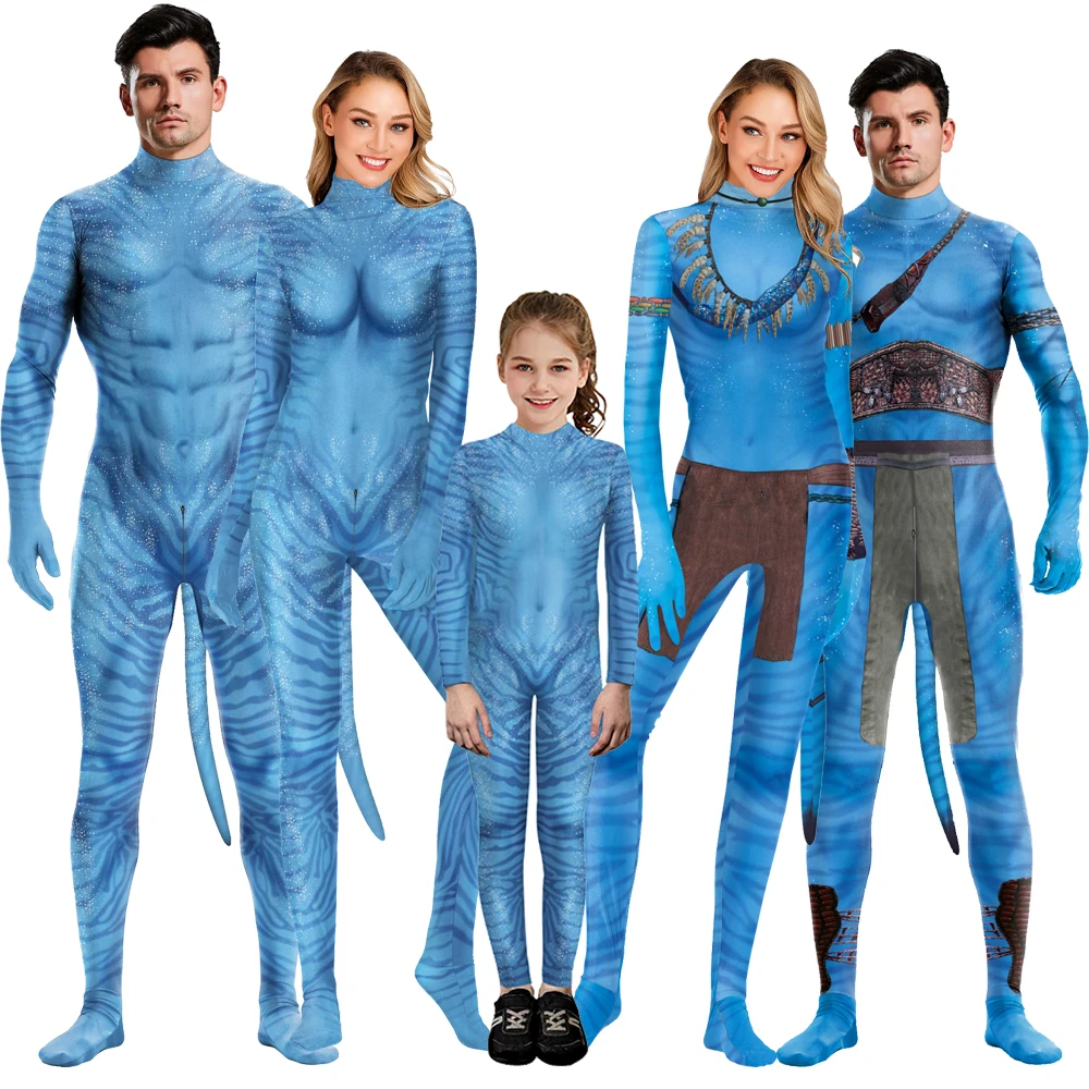 Blue Costume Jumpsuit Cosplayer Avatar Cosplay Carnival Alien Set Adult Couple Bodysuit with Tail Jumpsuit Festival Party Outfit
Blue Costume Jumpsuit Cosplayer Avatar Cosplay Carnival Alien Set Adult Couple Bodysuit with Tail Jumpsuit Festival Party Outfit