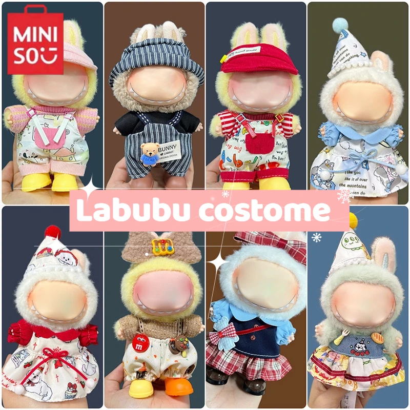 MINISO Labubu Pendant Doll Wearable Baby Clothes Set Only Clothes Not Including Dolls and Shoes Cute Explosive Gifts Surprise
MINISO Labubu Pendant Doll Wearable Baby Clothes Set Only Clothes Not Including Dolls and Shoes Cute Explosive Gifts Surprise