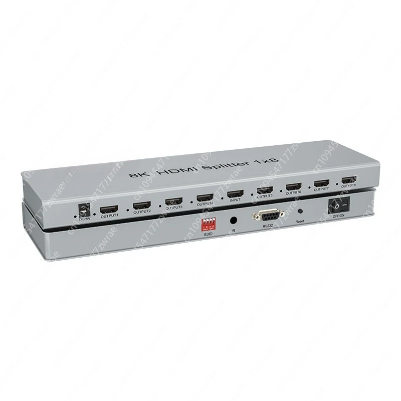 High-quality 8-port Metal Video Splitter and Converter 8K 60Hz 4K 1 in 8 Out
High-quality 8-port Metal Video Splitter and Converter 8K 60Hz 4K 1 in 8 Out