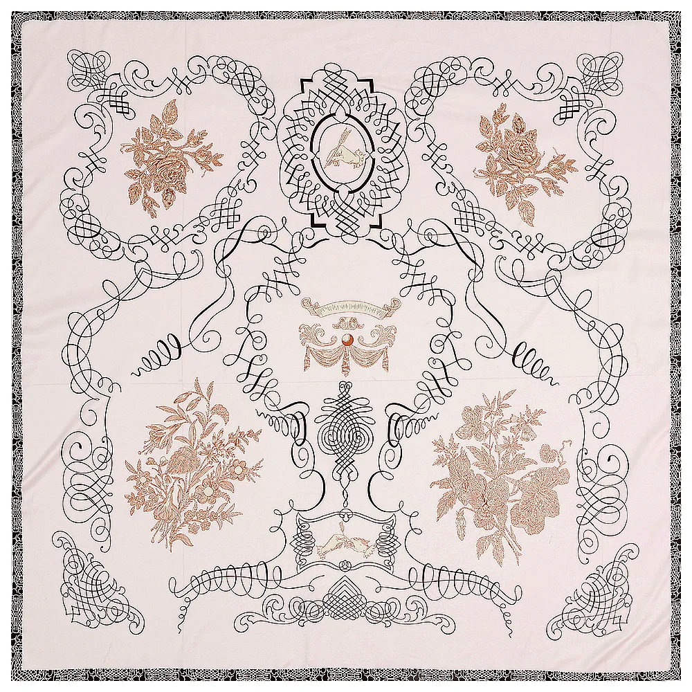 130CM Silk Scarf Women tassel fortune tree Print Stoles Square Scarves Wraps Large Bandana Kerchief Hijabs Female Silk Foulards
130CM Silk Scarf Women tassel fortune tree Print Stoles Square Scarves Wraps Large Bandana Kerchief Hijabs Female Silk Foulards
