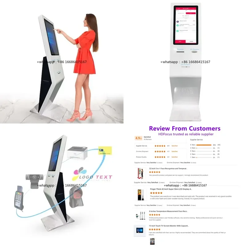 WIFI Touch Screen ATM Kiosk Machine A4 Printer/ID / Payment Terminal Kiosk
WIFI Touch Screen ATM Kiosk Machine A4 Printer/ID / Payment Terminal Kiosk
