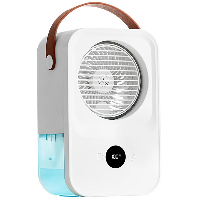 -A89Z Настольный охлаждающий вентилятор испарительного кондиционера Мощный 4-скоростной, тихий, дисплей резервуара для воды на 650 мл
-A89Z Настольный охлаждающий вентилятор испарительного кондиционера Мощный 4-скоростной, тихий, дисплей резервуара для воды на 650 мл