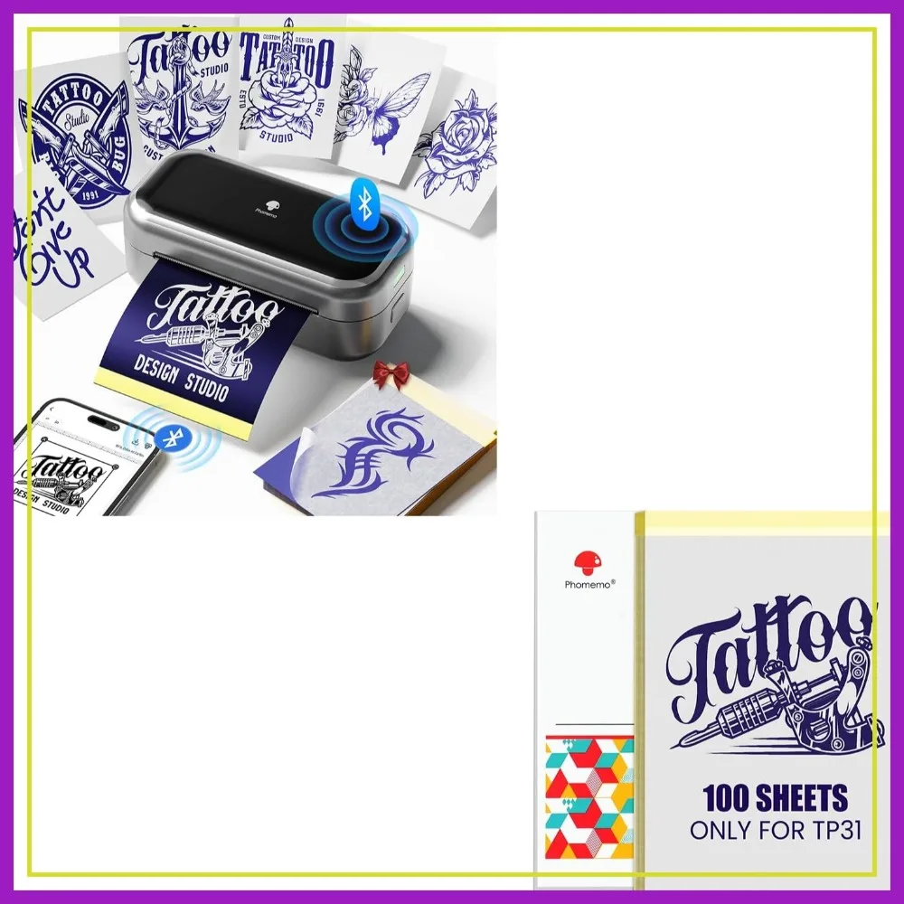 Tattoo Printer + 100pcs Transfer Paper (3.15" x 5.24")
Tattoo Printer + 100pcs Transfer Paper (3.15" x 5.24")
