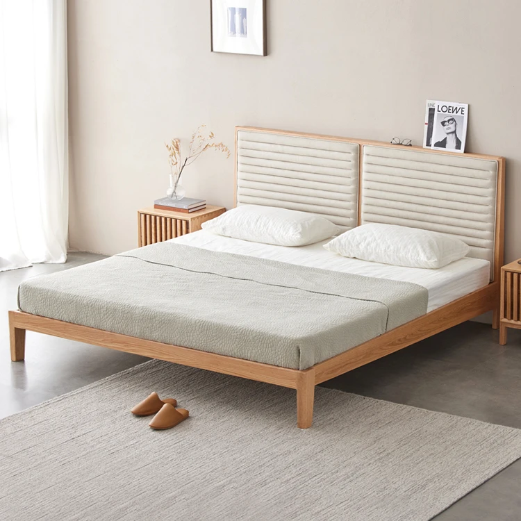 -yy K8012 Simple Modern Nordic Style Solid OAK Wood Bed Frame Bedroom Furniture Set King&Queen Size Bed
-yy K8012 Simple Modern Nordic Style Solid OAK Wood Bed Frame Bedroom Furniture Set King&Queen Size Bed