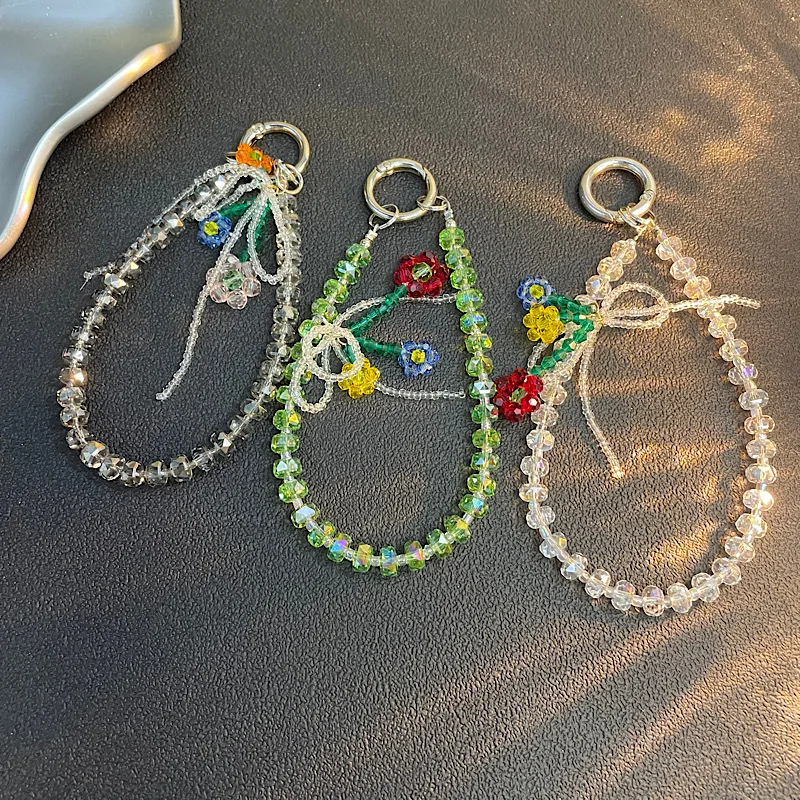 New Cute Little Flower Tassel Crystal Hanging Chain Suitable for Mobile Phone Bags, Key Hanging Chain Cases, Hand-held Wrists
New Cute Little Flower Tassel Crystal Hanging Chain Suitable for Mobile Phone Bags, Key Hanging Chain Cases, Hand-held Wrists