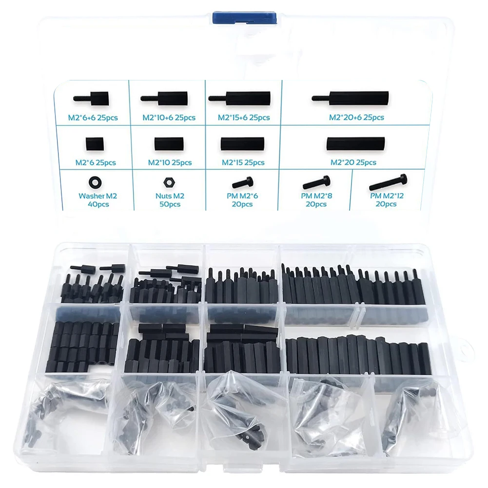 Reliable Connection Hardware Set Bolts Electronic Assembly Black Nylon Hex Spacer Lightweight Material Plastic Storage Case
Reliable Connection Hardware Set Bolts Electronic Assembly Black Nylon Hex Spacer Lightweight Material Plastic Storage Case
