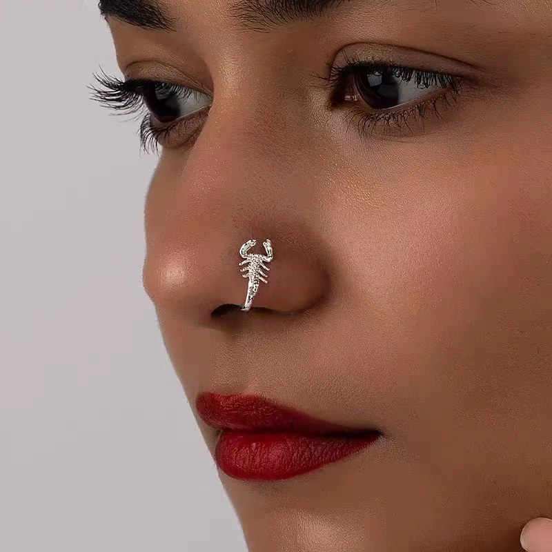 Unique Design Scorpion Nose Ring Non-Piercing U Shape Nose Cuff Animal Nose Jewelry Unisex Fashion Accessory
Unique Design Scorpion Nose Ring Non-Piercing U Shape Nose Cuff Animal Nose Jewelry Unisex Fashion Accessory