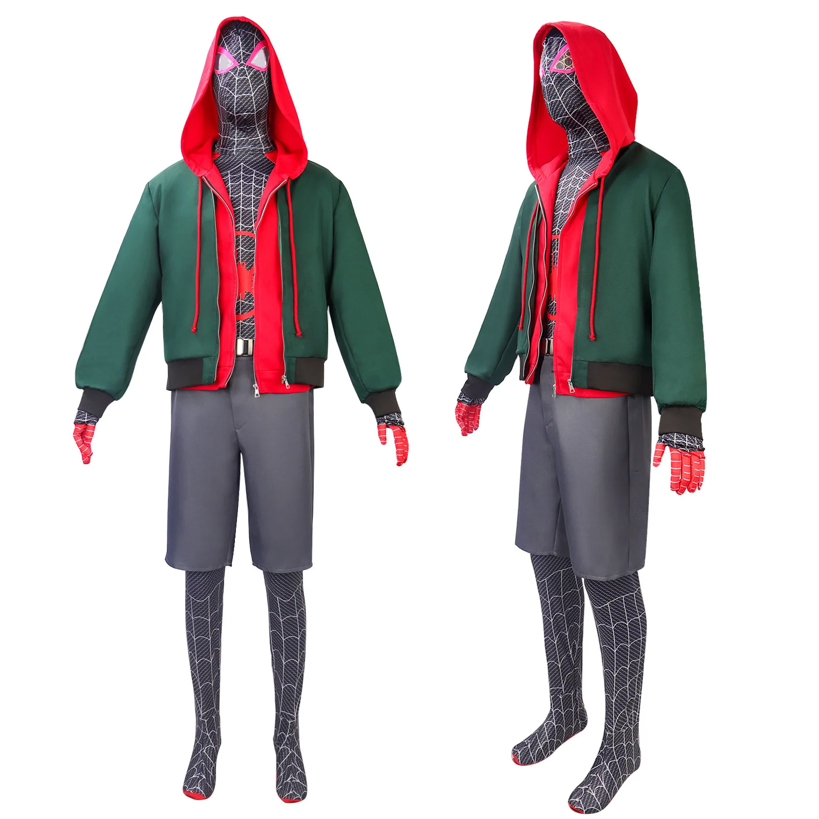 Anime Super Miles Morales Costume Adult Unisex Super 3D Printing Zipper Jacket with Boyduist Halloween Party Clothing
Anime Super Miles Morales Costume Adult Unisex Super 3D Printing Zipper Jacket with Boyduist Halloween Party Clothing