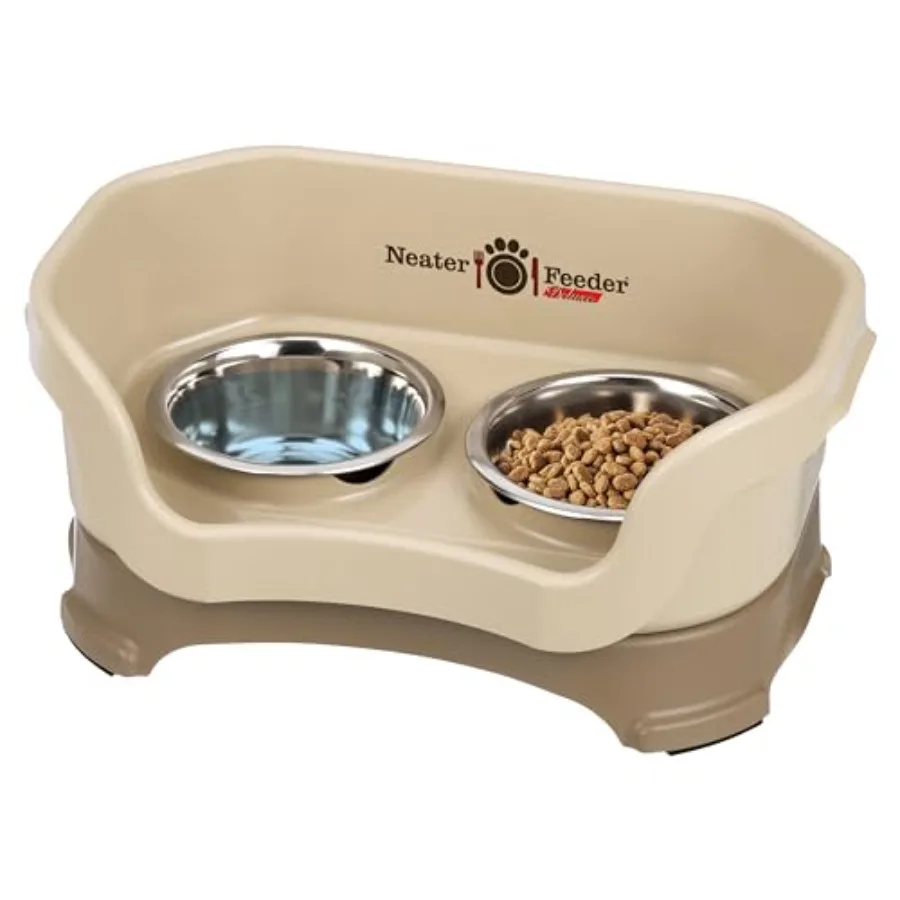 Neater Feeder Deluxe Mess Proof Cat Bowls Elevated, Made in USA, No Spill Raised Bowls for Indoor Cats, Stainless Steel Food an
Neater Feeder Deluxe Mess Proof Cat Bowls Elevated, Made in USA, No Spill Raised Bowls for Indoor Cats, Stainless Steel Food an