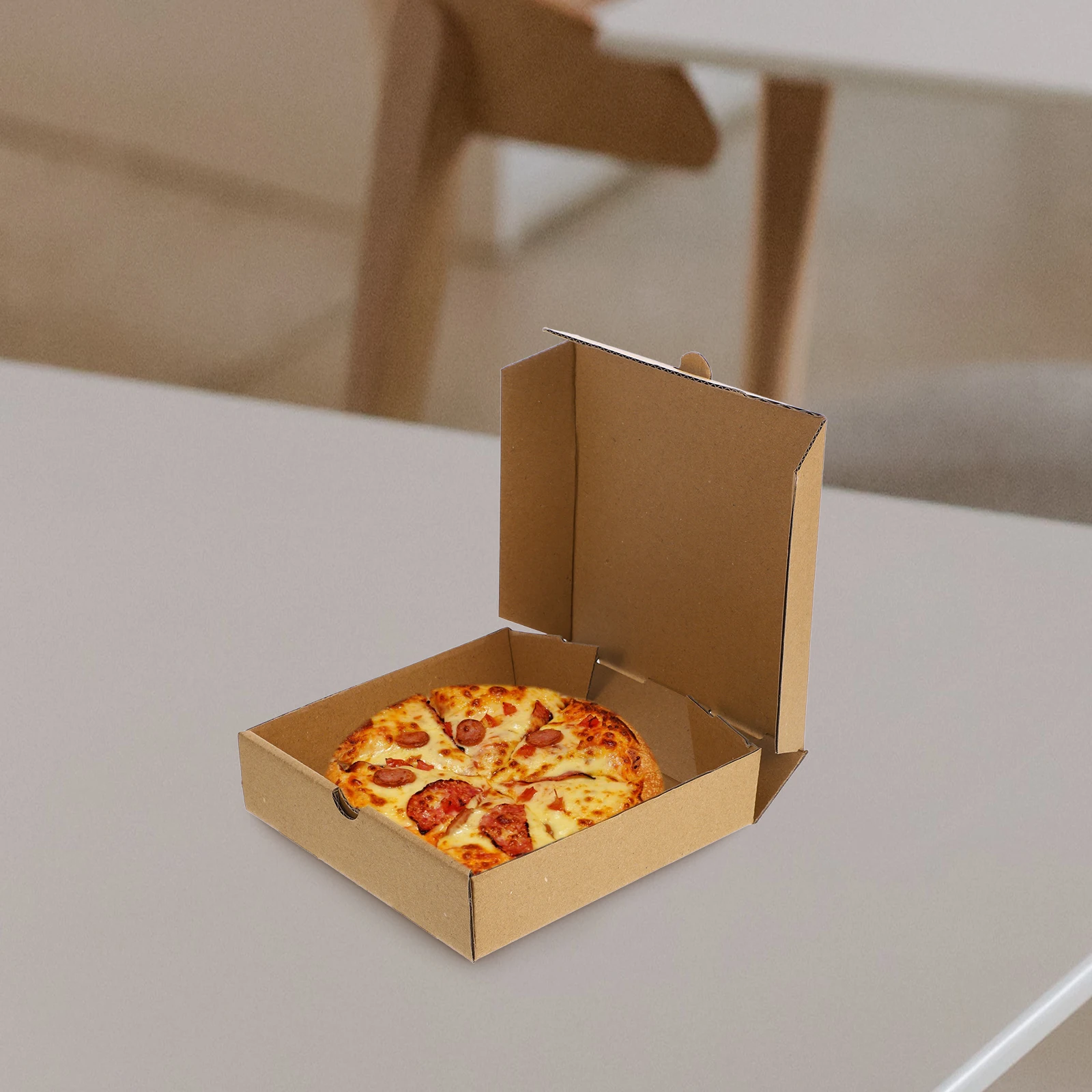 10 Pcs Pizza Boxes 6 Inch Kraft Paper Food Storage Takeout Containers Restaurant Supplies Household Solutions
10 Pcs Pizza Boxes 6 Inch Kraft Paper Food Storage Takeout Containers Restaurant Supplies Household Solutions