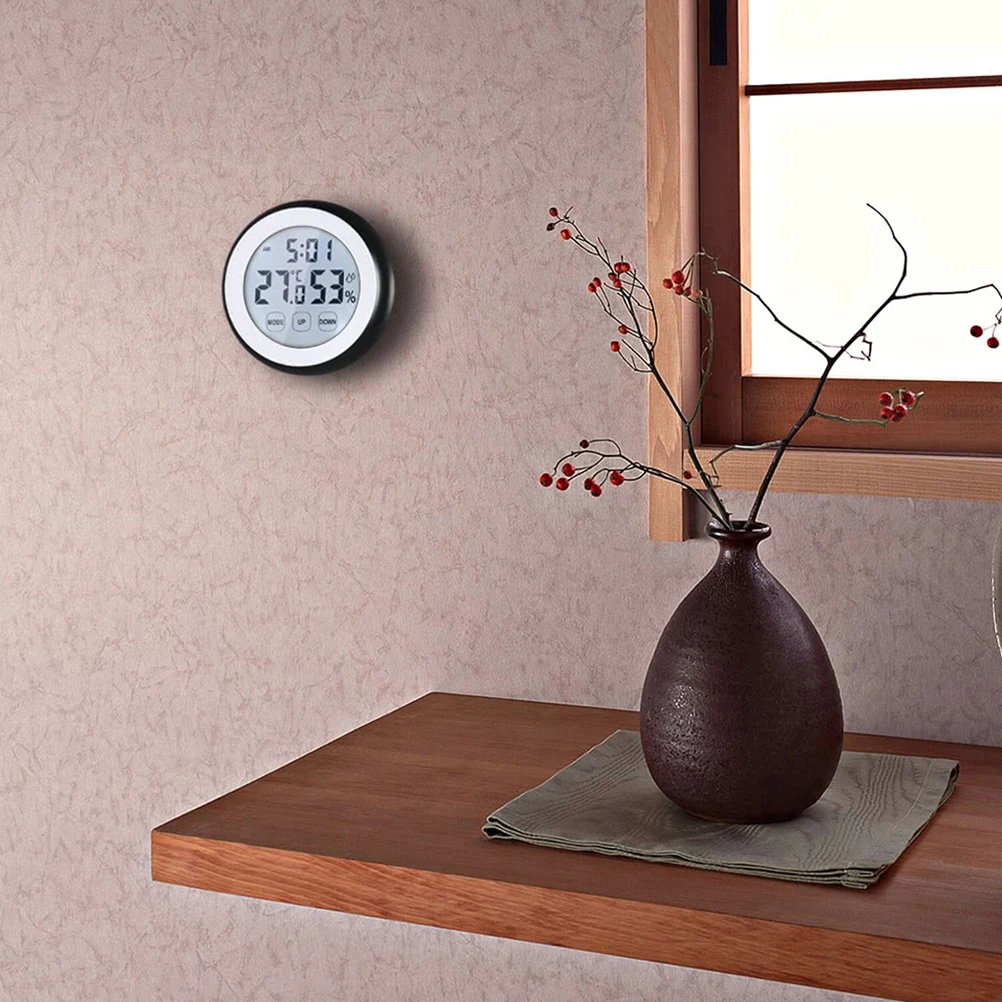 High Precision Multi Function Large Screen Indoor Humidity Thermometer Touch Screen LCD Hygrothermograph Temperature Meter Clock
High Precision Multi Function Large Screen Indoor Humidity Thermometer Touch Screen LCD Hygrothermograph Temperature Meter Clock