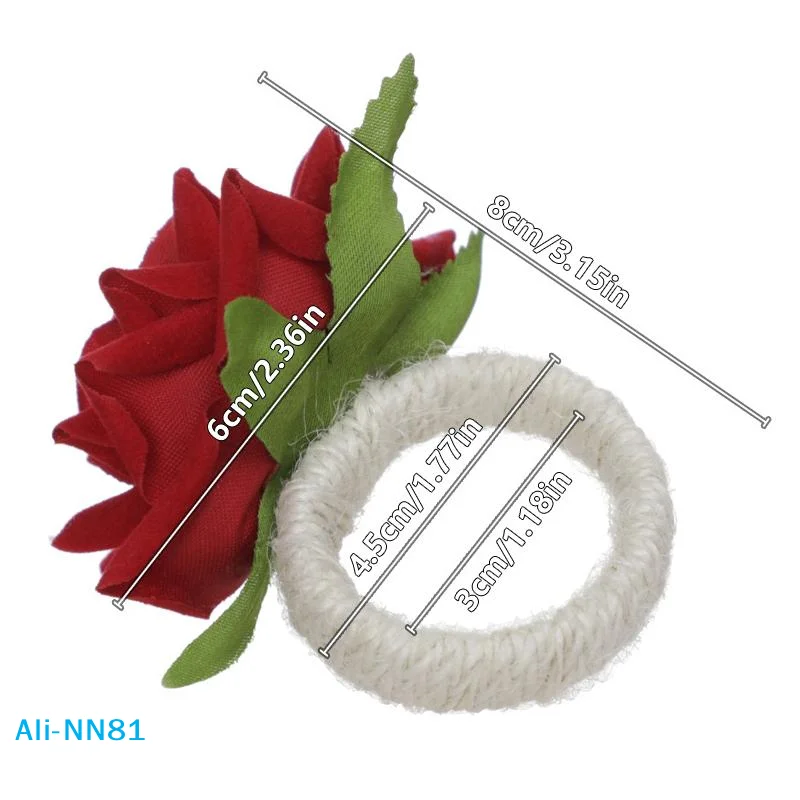 【N】6PCS Rose Flower Napkin Rings Towel Buckle Napkin Ring Wedding Party Valentine's Day Hotel Table Decors Napkin Holder Gifts
【N】6PCS Rose Flower Napkin Rings Towel Buckle Napkin Ring Wedding Party Valentine's Day Hotel Table Decors Napkin Holder Gifts