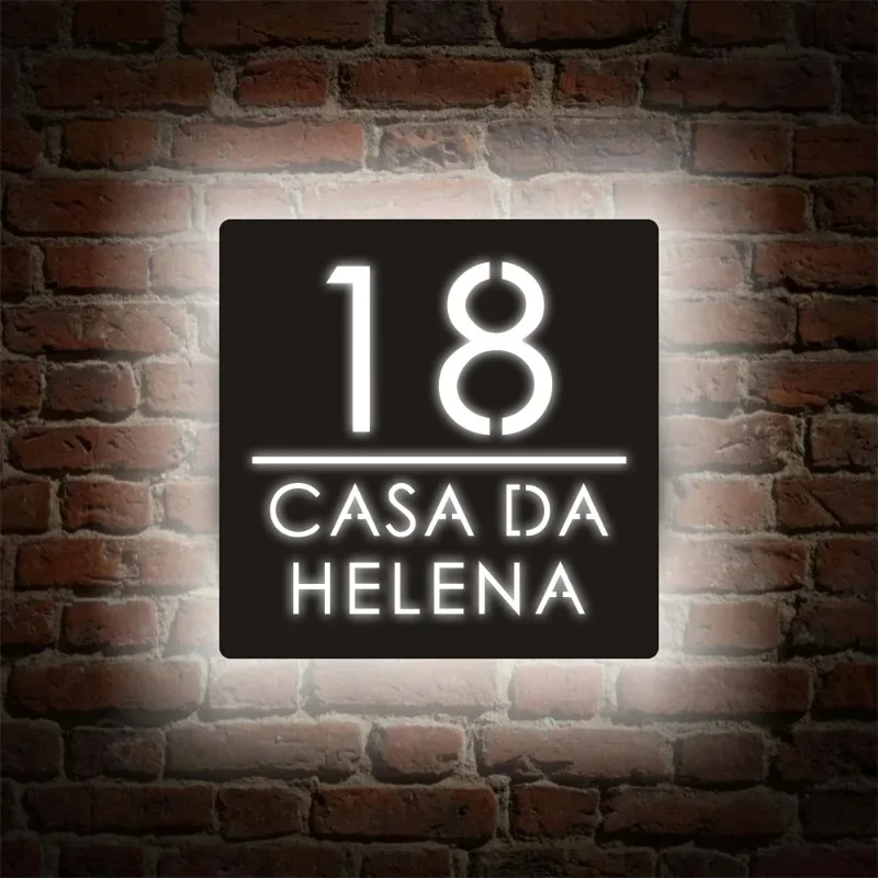 Customizable Home Custom House Number Sign LED Light Plate Number Box 3D Illuminated Square Acrylic Name Address Outside Door
Customizable Home Custom House Number Sign LED Light Plate Number Box 3D Illuminated Square Acrylic Name Address Outside Door