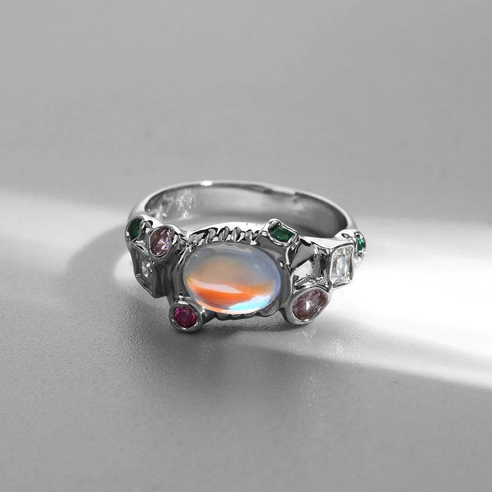 New 2023 Fashionable Colorful Crystal Ring Women's Exquisite Opening Ring Banquet Jewelry Accessories Gift
New 2023 Fashionable Colorful Crystal Ring Women's Exquisite Opening Ring Banquet Jewelry Accessories Gift