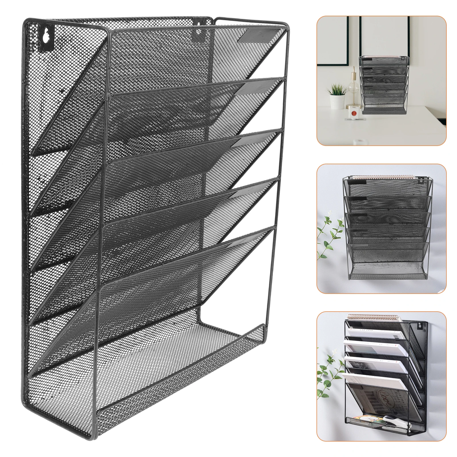 White Shelves for Wall Mounted File Rack Magazine Storage Mesh Organizer Office
White Shelves for Wall Mounted File Rack Magazine Storage Mesh Organizer Office