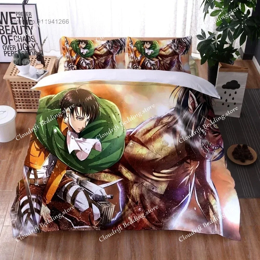 2024 Anime Attack On Titan Custom Duvet Cover Cartoon 3D Print Boys Bedroom Decor Gifts Quilt Cover Pillowcase Bedding Set
2024 Anime Attack On Titan Custom Duvet Cover Cartoon 3D Print Boys Bedroom Decor Gifts Quilt Cover Pillowcase Bedding Set