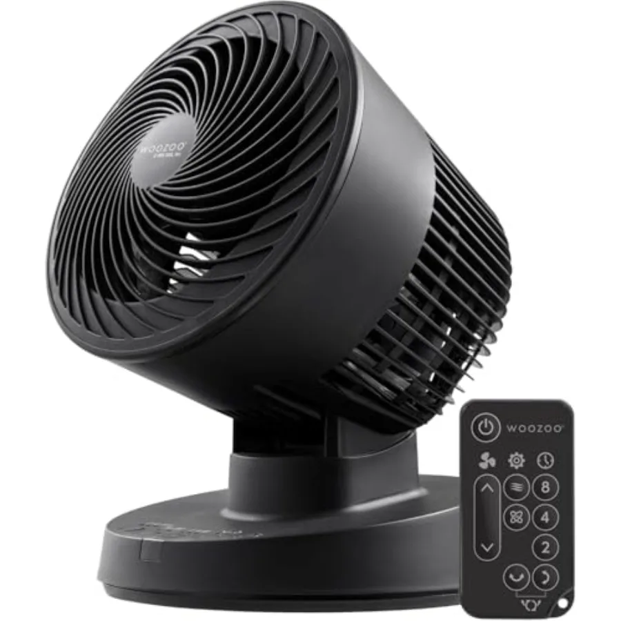 WOOZOO Air Circulator Fan with Remote Oscillating 3 Speeds 56Feet Max Air Distance Adjustable Tilt Quiet Motor Small Fan for Be
WOOZOO Air Circulator Fan with Remote Oscillating 3 Speeds 56Feet Max Air Distance Adjustable Tilt Quiet Motor Small Fan for Be