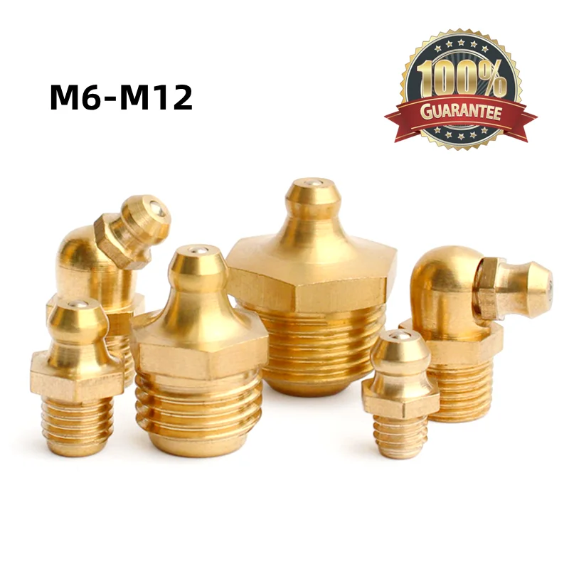 5Pcs Brass Grease Fitting Straight 45° 90° Metric Grease Nipple Corrosion Resistant for Auto Truck Agricultural Machinery
5Pcs Brass Grease Fitting Straight 45° 90° Metric Grease Nipple Corrosion Resistant for Auto Truck Agricultural Machinery